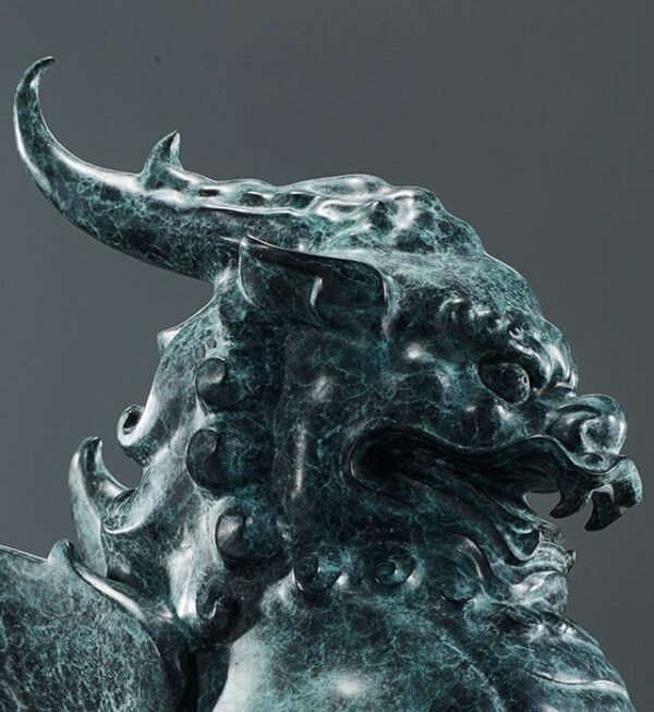 The Pixiu – Handcrafted Solid Bronze Sculpture, “The Wealth Guardian”