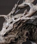 Seeking the Dragon – Handcrafted Silicon Bronze Dragon Skull Sculpture