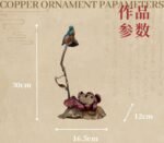 “Golden Wind & Jade Dew” – Handcrafted Solid Copper Incense Burner