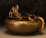 The Tokugawa Ieyasu Dragon Basin Bronze Sculpture