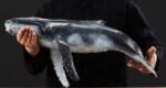"Deep Blue" – Handcrafted Solid Bronze Humpback Whale Sculpture