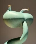 The Zodiac Serpent – Handcrafted Solid Bronze Sculpture, “The Charming Trickster”