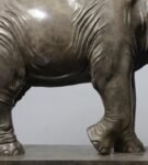 The Walking Elephant (Classic Gray) – Handcrafted Solid Bronze Sculpture