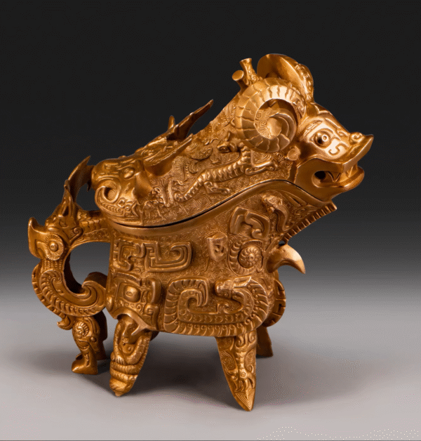 The Shang Dynasty Ram-Horned Vessel (Si Gong) – Museum Replica from the Freer Gallery of Art