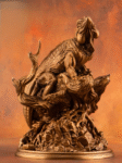 The Rhino Iguana – Handcrafted Solid Bronze Sculpture
