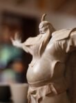Cao Cao (曹操) – Handcrafted Solid Brass Sculpture, “The Weight of Destiny,” Historian, Poet & Strategist, Museum-Quality Casting