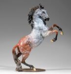 Galloping Steed – Handcrafted Solid Brass Horse Sculpture, “Soaring to Great Heights”