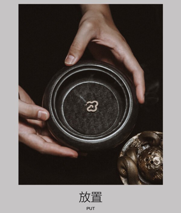 The Ouroboros Incense Burner – “Land of Annihilation,” Handcrafted Solid Bronze & Marble Sculptural Censer