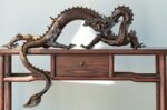 The Divine Dragon – Handcrafted Solid Brass Sculpture, “The Auspicious Guardian,” Symbol of Prosperity & Achievement