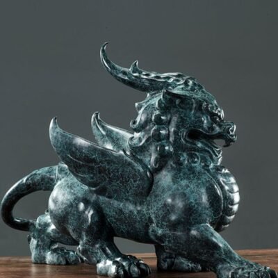 The Pixiu – Handcrafted Solid Bronze Sculpture, “The Wealth Guardian”