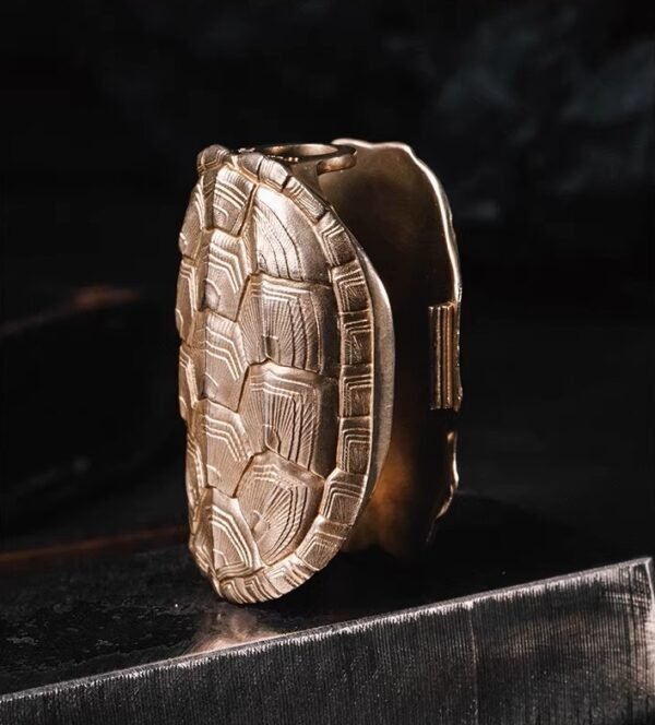 The Tortoise Shell Key Case – Handcrafted Solid Brass Portable Key Organizer