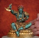 Mahākāla (Da Hei Tian) – Handcrafted Solid Brass Sculpture, “The Great Black One,” Warrior of Wealth & Protector of the Dharma, Tibetan Buddhist Art