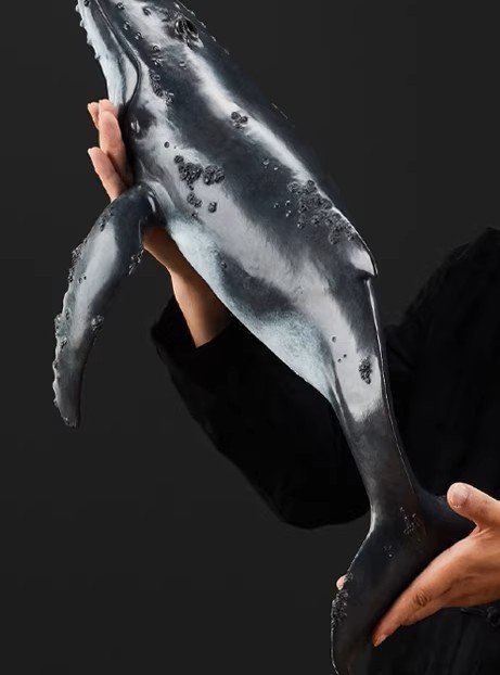 "Deep Blue" – Handcrafted Solid Bronze Humpback Whale Sculpture