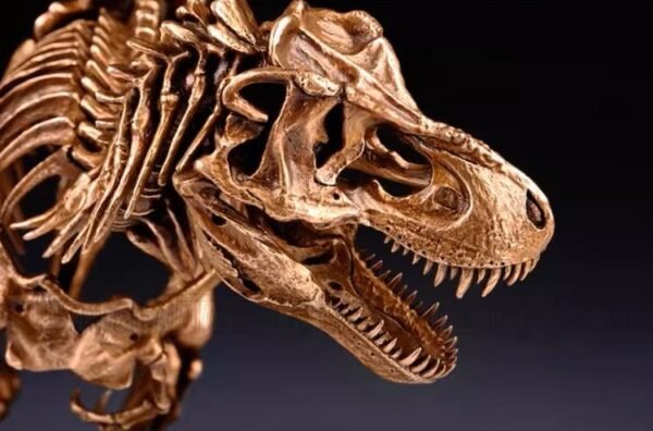Tyrannosaurus Rex Skeleton – Handcrafted Solid Bronze Fossil Sculpture
