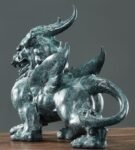 The Pixiu – Handcrafted Solid Bronze Sculpture, “The Wealth Guardian”