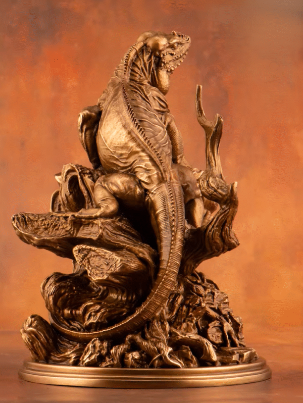 The Rhino Iguana – Handcrafted Solid Bronze Sculpture