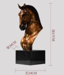 The Horse’s Head – Handcrafted Solid Brass Sculpture, “Spirit of the Steed”