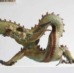 The Divine Dragon – Handcrafted Solid Brass Sculpture, “The Auspicious Guardian,” Symbol of Prosperity & Achievement