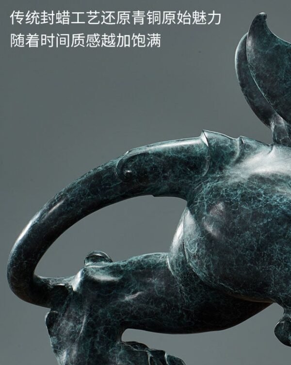 The Pixiu – Handcrafted Solid Bronze Sculpture, “The Wealth Guardian”