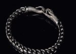 The Ouroboros Serpent Bracelet – Handcrafted 925 Sterling Silver & 18K Gold Infinity Cuff