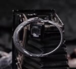 The Komodo Dragon Bangle – Handcrafted 925 Sterling Silver & 18K Gold Articulated Cuff