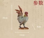 “Great Fortune, Great Rooster” – Handcrafted Solid Brass Sculpture, “The Five Virtues,” Auspicious Symbol of Prosperity & Integrity, Museum-Quality Casting