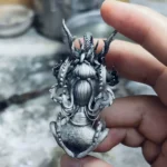 The Dragon Maiden Pendant – Handcrafted 925 Silver & Crystal Mythological Necklace