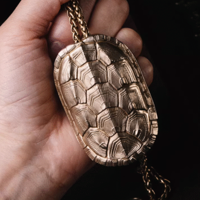 The Tortoise Shell Key Case – Handcrafted Solid Brass Portable Key Organizer