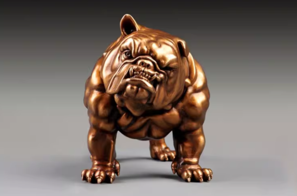 The Bulldog – Handcrafted Solid Bronze Sculpture
