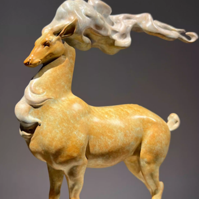 The Nine-Colored Deer – Handcrafted Solid Bronze Sculpture