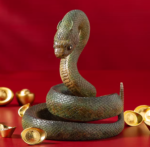 The Snake – Handcrafted Solid Brass Zodiac Sculpture, “The Celestial Serpent,” Auspicious Symbol of Wisdom & Renewal