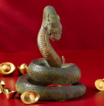 The Snake – Handcrafted Solid Brass Zodiac Sculpture, “The Celestial Serpent,” Auspicious Symbol of Wisdom & Renewal