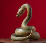The Snake – Handcrafted Solid Brass Zodiac Sculpture, “The Celestial Serpent,” Auspicious Symbol of Wisdom & Renewal