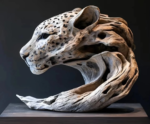 Leopard Head – Handcrafted Sculpture, “The Gaze of the Forest,” Original Design by Phạm Tuấn, Global Exclusive