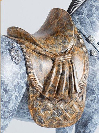 Tang Horse – Handcrafted Solid Brass Sculpture, “Steed of Prosperity”, Tang Dynasty Aesthetic