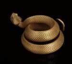 The Rattlesnake Pen Holder – Handcrafted Solid Brass Desk Sculpture, “Extraordinary”