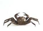 Life‑Size Brass Crab – Handcrafted Solid Brass Sculpture, “The Coastal Guardian”, Realistic Desktop Decor, Tea Pet & Gift