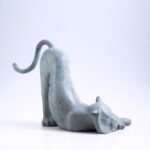 The Comforting Tiger – Handcrafted Solid Brass Sculpture, The Relaxed King, Auspicious Zodiac Art