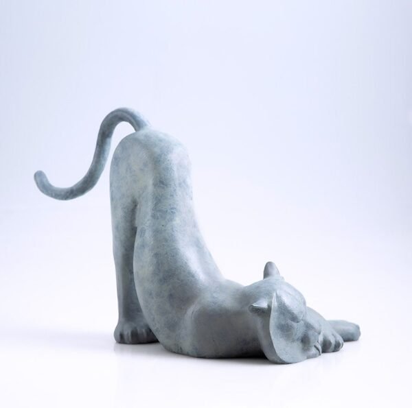 The Comforting Tiger – Handcrafted Solid Brass Sculpture, The Relaxed King, Auspicious Zodiac Art