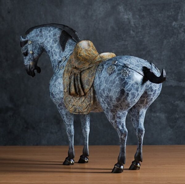 Tang Horse – Handcrafted Solid Brass Sculpture, “Steed of Prosperity”, Tang Dynasty Aesthetic