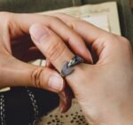 The Fish Ring – Handcrafted 925 Sterling Silver & 18K Gold, “What You Mean to Me”, Adjustable Unisex Band