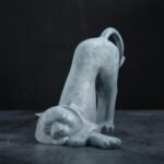 The Comforting Tiger – Handcrafted Solid Brass Sculpture, The Relaxed King, Auspicious Zodiac Art