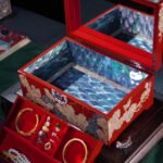 Magpie on Plum Blossom – Handcrafted Mother‑of‑Pearl Inlay Lacquerware Jewelry Box, “Joy Has Arrived”, Intangible Cultural Heritage