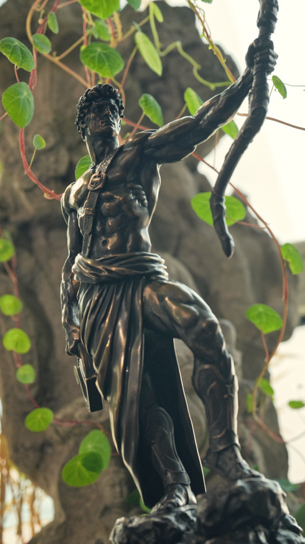 Apollo – Handcrafted Solid Silicon Bronze Sculpture, “God of Light”, Greek Mythology