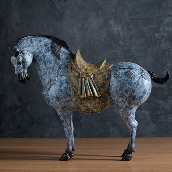 Tang Horse – Handcrafted Solid Brass Sculpture, “Steed of Prosperity”, Tang Dynasty Aesthetic