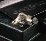 The Fish Brooch – Handcrafted Solid Brass & White Copper, “Auspicious Emblem”