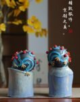 Peking Opera Ladies – Handcrafted Shiwan Ceramic Figurines, “Theatrical Elegance”, Two Styles & Pair, Intangible Cultural Heritage