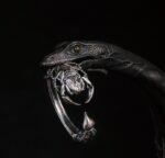 The Scorpion Tail Ring – Handcrafted 925 Sterling Silver, “Thorns Out, Softness In,” Adjustable Unisex Band