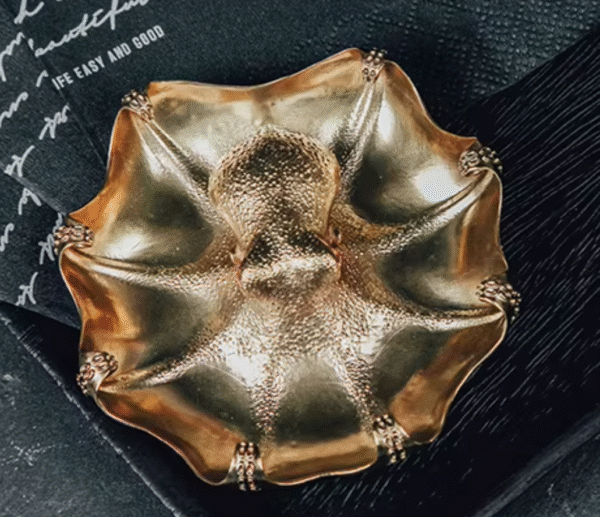 The Octopus Plate – Handcrafted Solid Bronze Multifunctional Tray, “Open Arms, Open Heart”