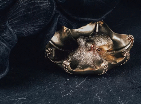 The Octopus Plate – Handcrafted Solid Bronze Multifunctional Tray, “Open Arms, Open Heart”